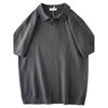 French Retro Knitted Polo Shirt Men's Short-Sleeved Trendy Brand Slim Casual T-Shirt Foreign Trade Men's American Style T-Shirt