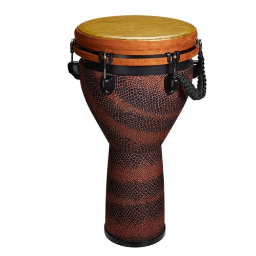 Tyoksi Djembe Hand Drum, Folk Percussion Instrument, Suitable for Beginners and Adults (12-inch, 4-inch)
