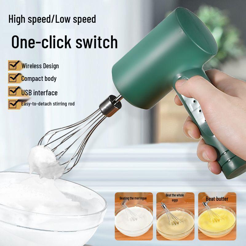Wireless Automatic Egg Beater & Frother – Handheld Mixer for Cakes and Cream