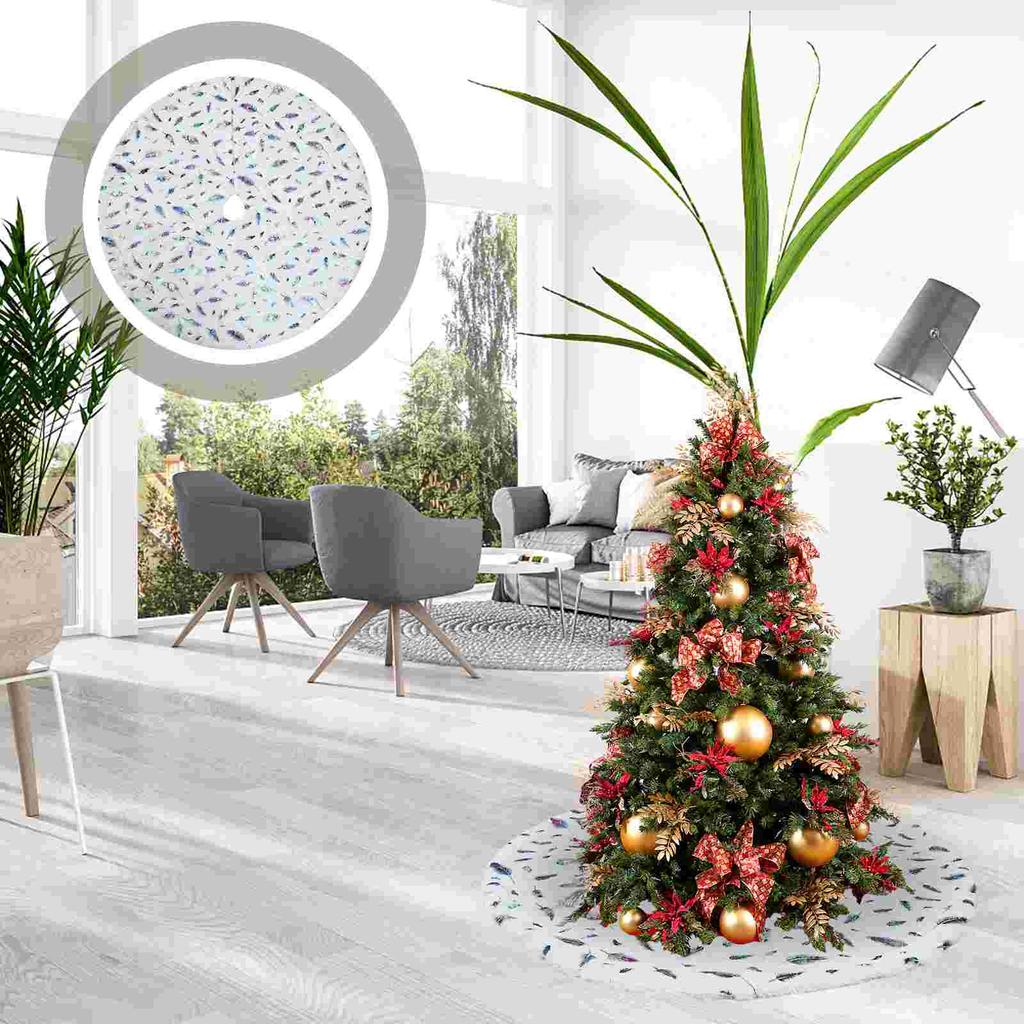 Julgransmatta Jultillbehör Utsökta Dekorationer Tillbehör Festival Julmatta Plyschtyg Ornament