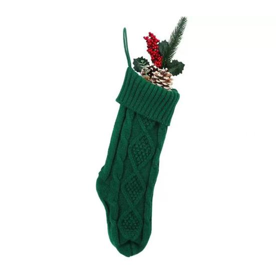 Yousheng Christmas Stockings Large 18" Handmade Cable Knit Stockings Rustic Farmhouse Fireplace Hanging Decor for Mantel Tree Wall Holiday Decoration
