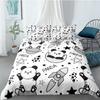 Cartoon Cute Panda Polyester Bedding Sets Child Kids Covers Boys Duvet Cover Set For Teens King Size Bedding Set