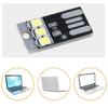 5Pcs LED Lamp 0.2W Reading Book Light USB Night Light Pocket Card LED Keychains Lamp