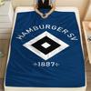 1PC Hamburger SV Patterned Flannel Blanket Suitable For All Seasons for Home Decor Warmth and Comfort Gifts Holiday Present
