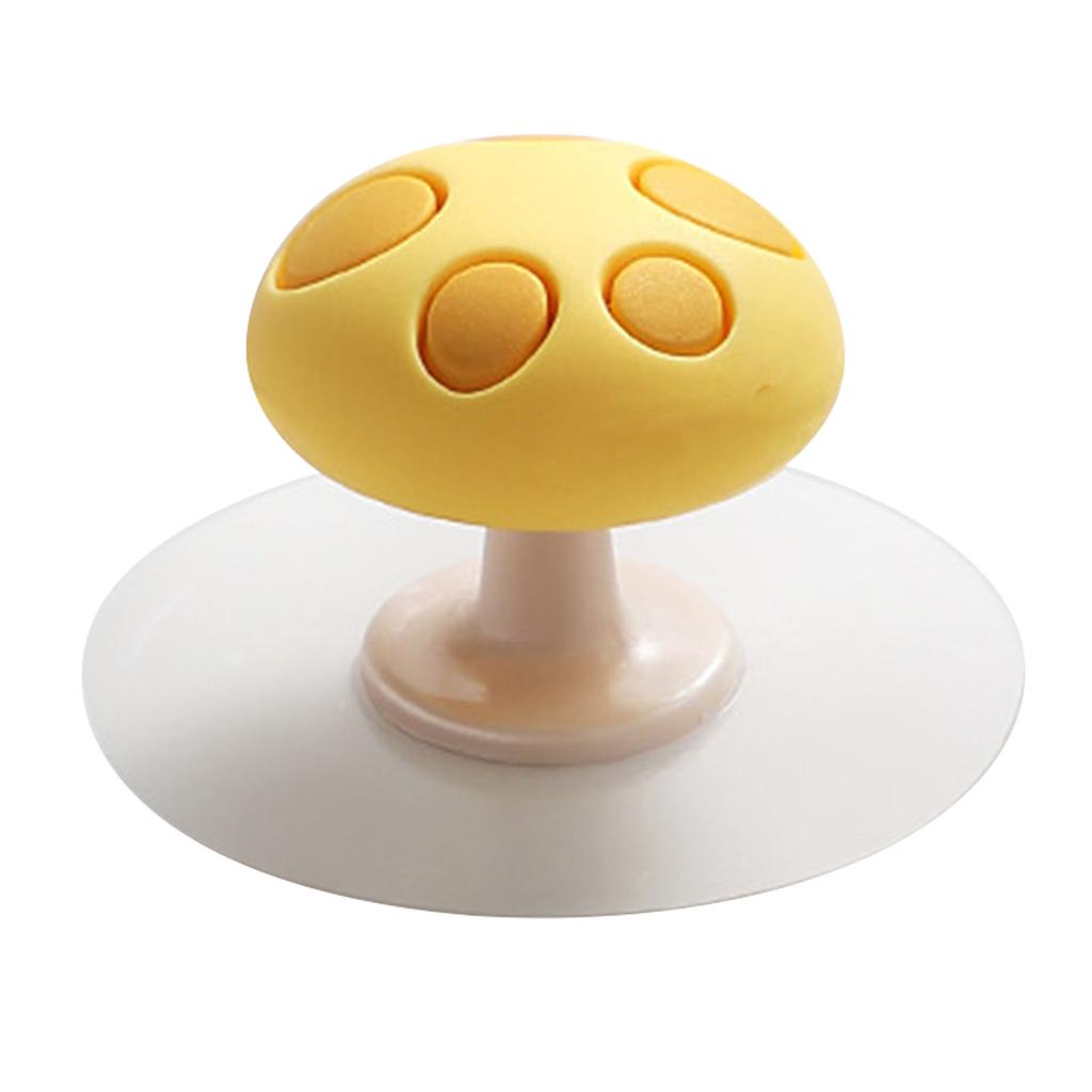 Toilet Lid Lifter Silicone Anti Slip Avoid Touching Flexible Mushroom Toilet Cover Lifting Handle