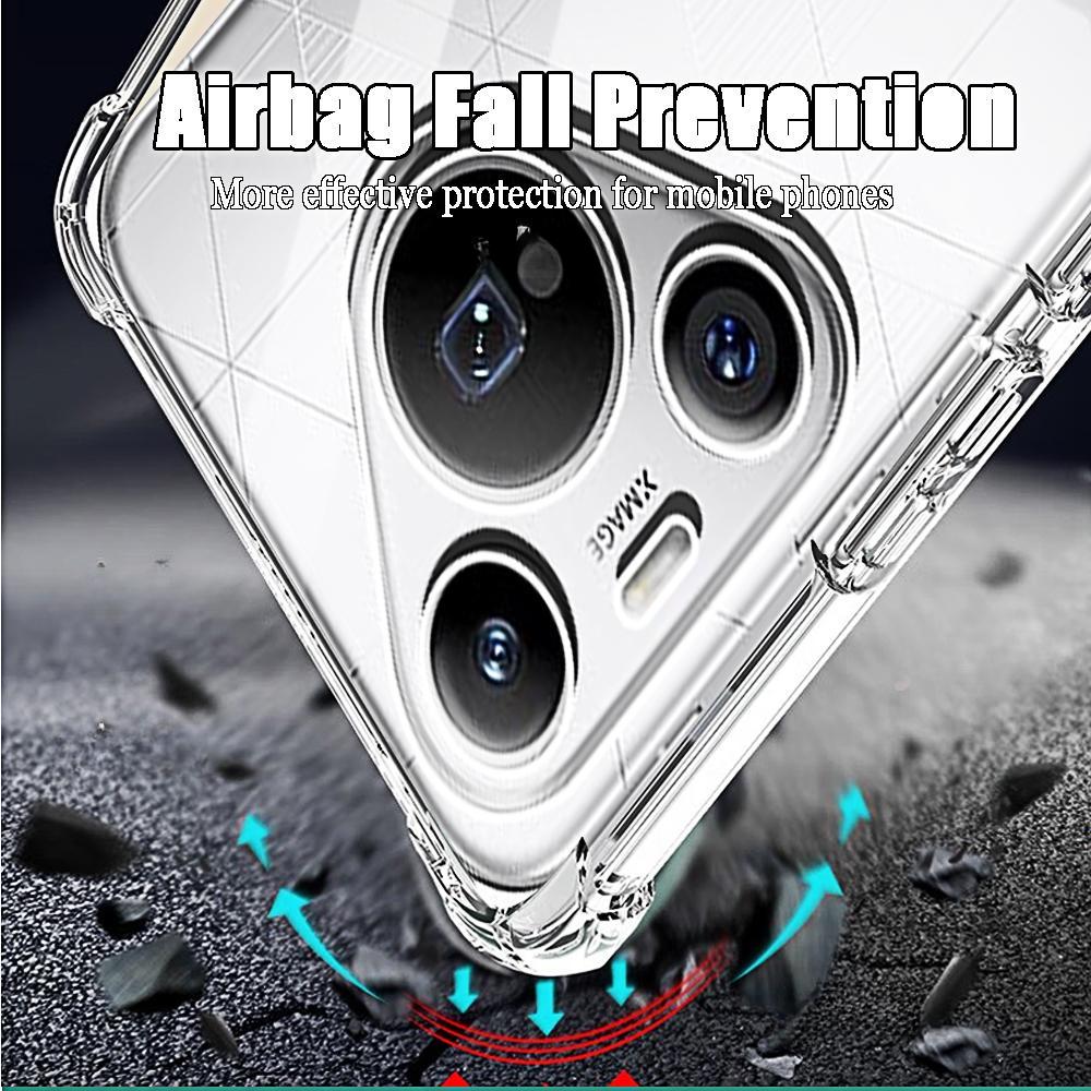 Shockproof Phone Case For Huawei Pura 80 Pro Ultra Transparent Clear P70 P60 P50 Mate70 Pro Soft TPU Back Honor Protective Covers