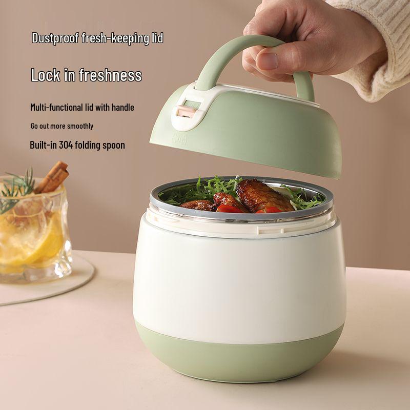 304 Roestvrij Staal Geïsoleerde Dubbelwandige Bento Lunchbox voor Kantoorpersoneel