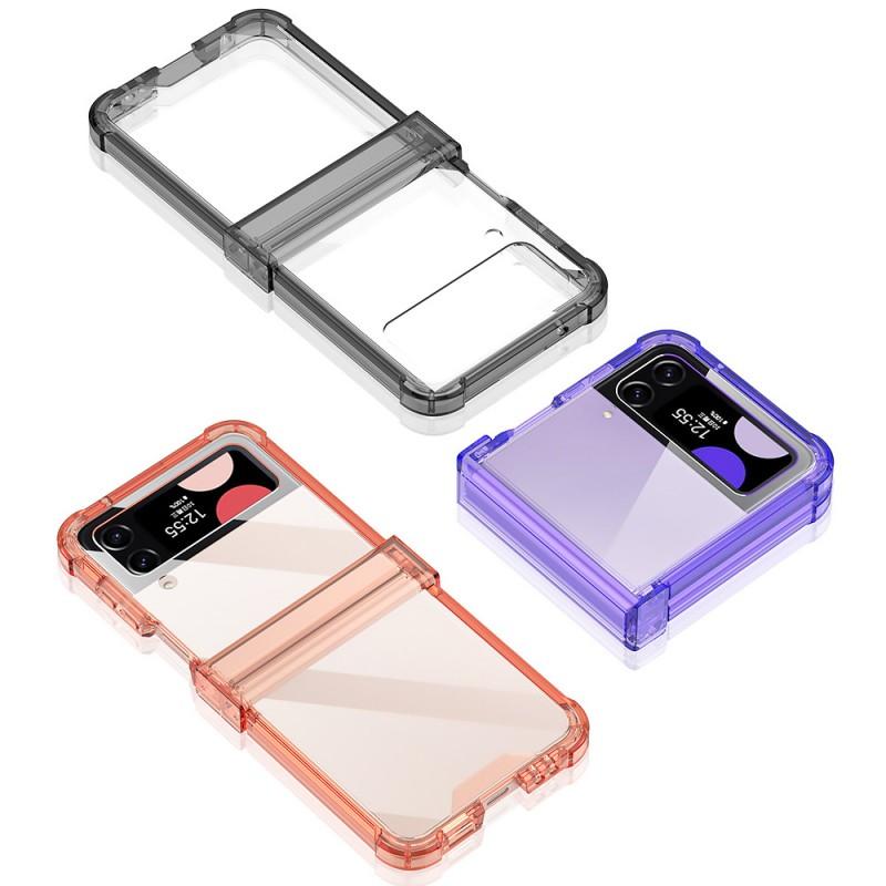 Transparent TPU Shockproof Case Galaxy Z Flip 3 4 Flexible Bumper With Air Cushion Protection Hinge Guard