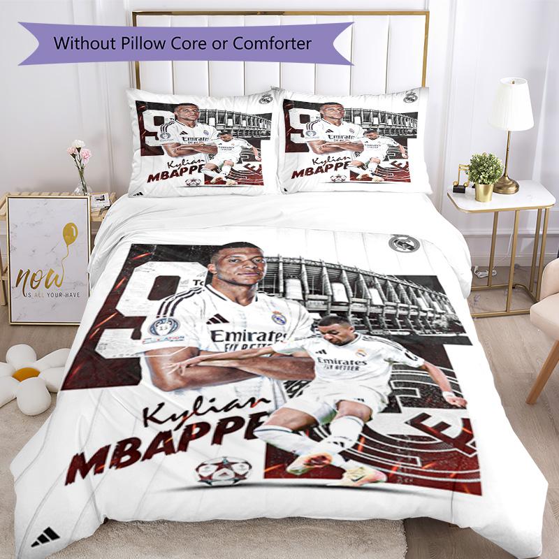 Star Player Kylian Mbapp Quilt Cover Set Design For Bedrooms Soft Fabric Perfect Gift For Friends Family
