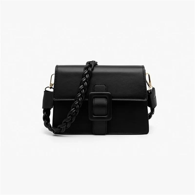 Brand Design Luxury Handbags Women Solid Color Crossbody Bags Shoulder Bag Large Capacity Black Tote Bag Two Shoulder Straps