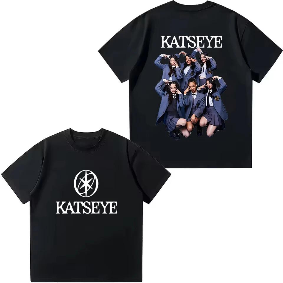 Fashion Katseye Beautiful Chaos Graphic Kids T Shirt Breathable Round Neck Short Sleeve Summer Girl Boy Tops Children Clothing