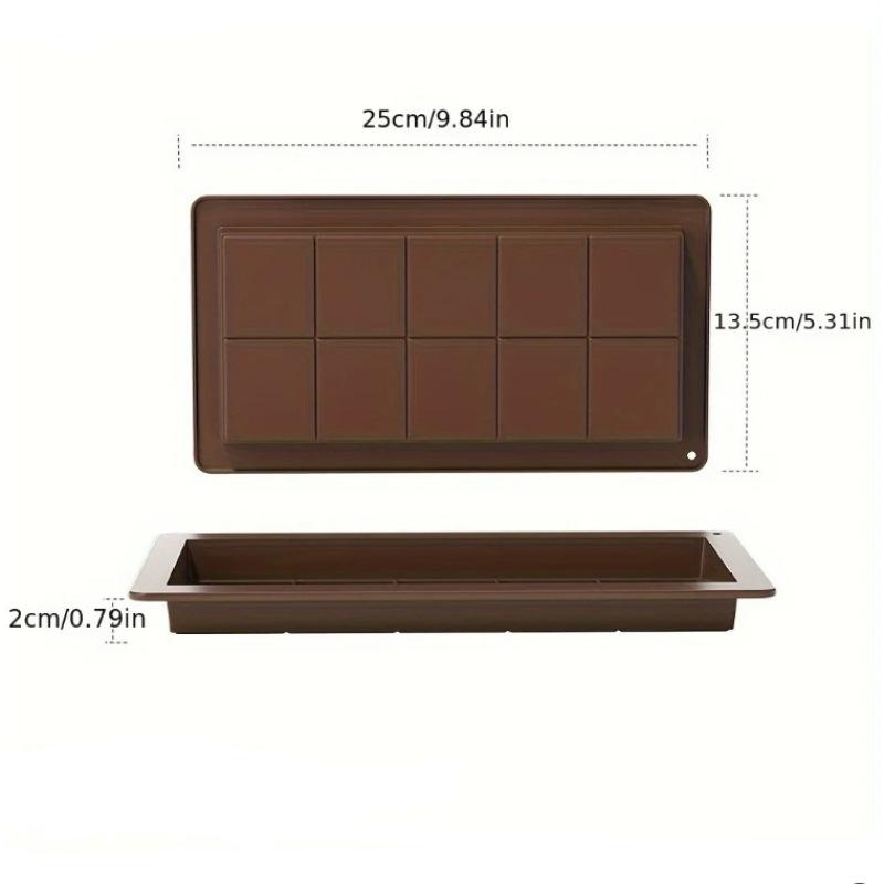 Форма для шоколада Дубай – Прямоугольная форма для шоколадной плитки пищевого качества, Форма для выпечки, Силиконовая форма для поделок DIY для домашнего шоколада