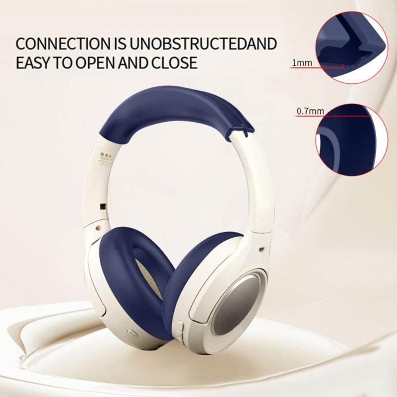 Replacement Ear Pads Earphone Cushion Headbeam Pad for IKF King Professional Headphone Noise Isolating Silicone Earpads