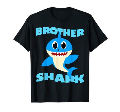 Funny and Cute Kids, Young Adults, Brother Shark, Baby Shark Gift T-shirt