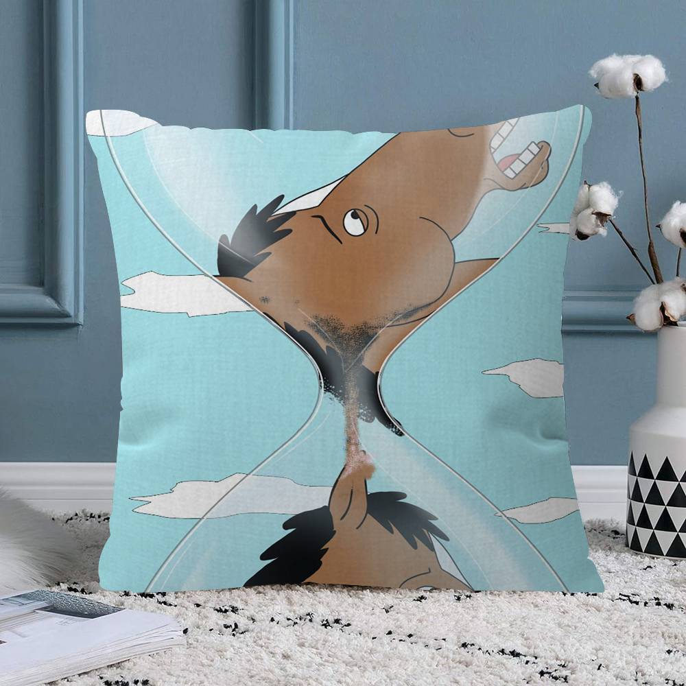 

Funny Anime BBoJack HHorsemans Personalized picture text home decorative pillows Household Gifts xcm 30x30 cm