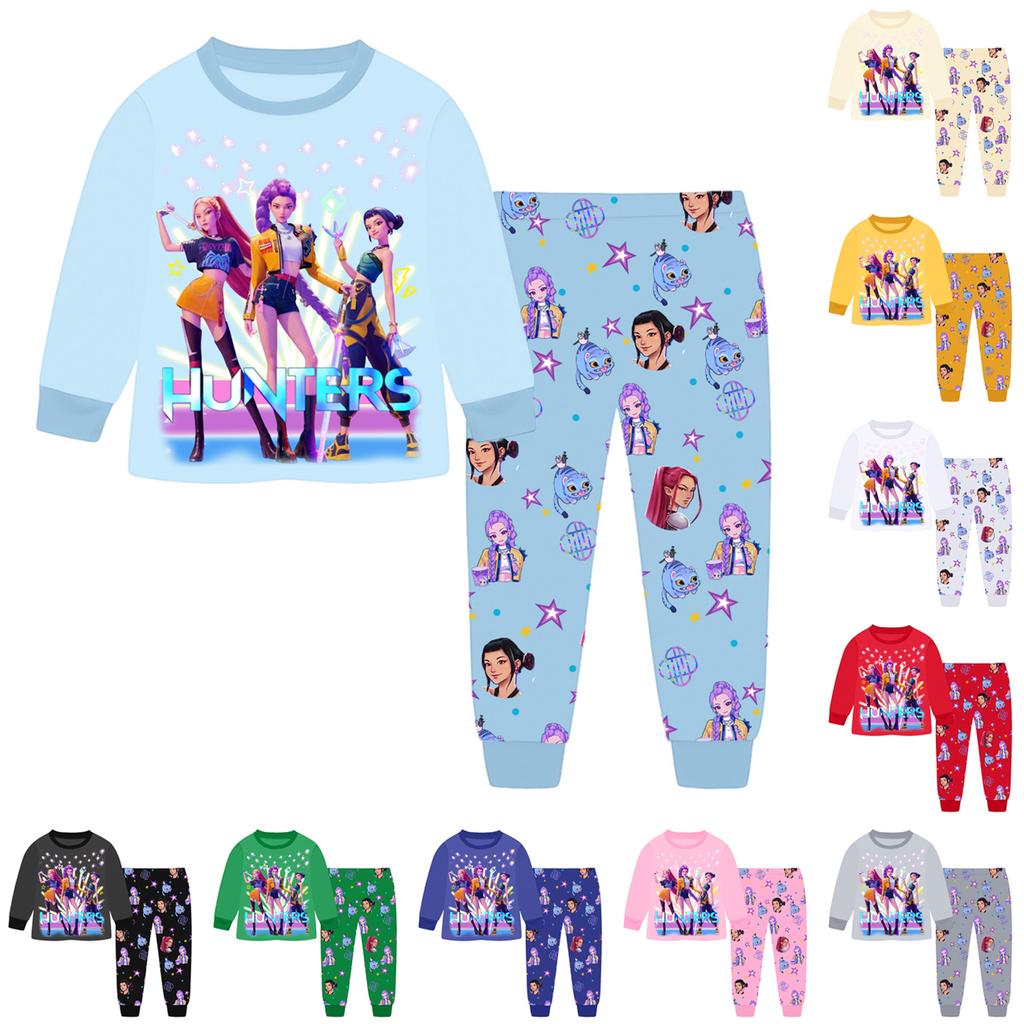 Children's Fashion Suit Skirt Round Neck Long Sleeve Top Pants