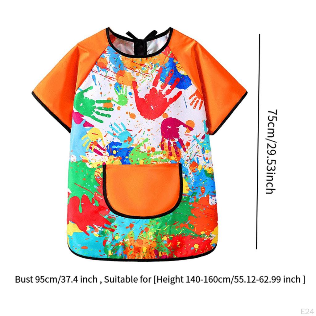Art Smock for Kids, Children Play Apron, Soft Practical Baby Eating Bibs, Painting