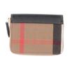 Burberry Fabric With Leather Trim Wallet Women's Brown & Multicolor 80840301