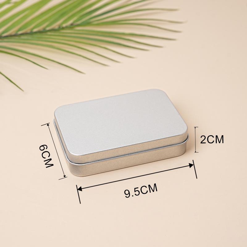 

Rectangular Tinplate Storage Box with Lid for Snacks and Tea