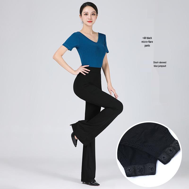 Women's Slim-fit Elegant Dance Practice Suit - Fashion Show and Etiquette Training Set