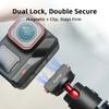 FLYMILE Quick Release 1/4 Base for Insta360 Ace Pro 2/Ace Pro/Ace/X5/X4/X3/X2 Magnetic Snap On Dual Locking System