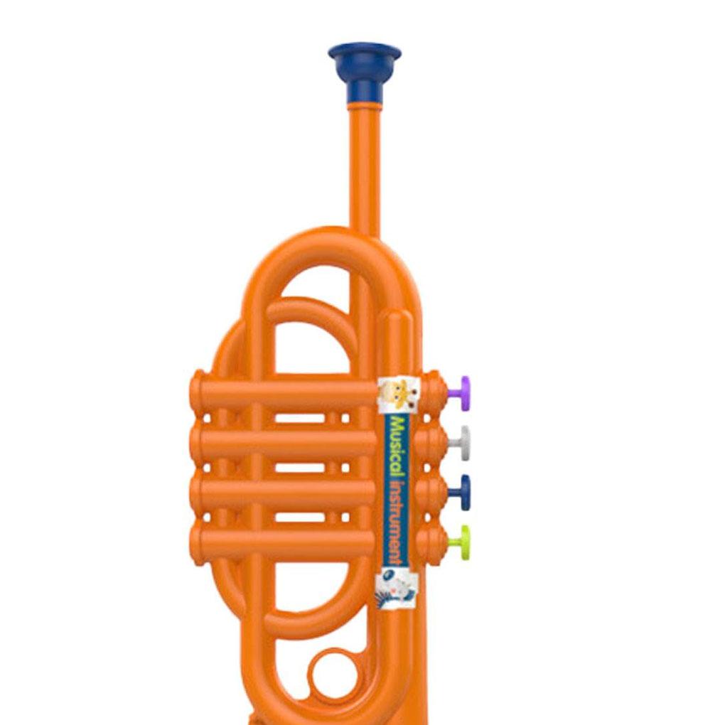 Exquisite Spielzeugtrompete Simuliertes Instrument für Jungen Musikalische Erziehung Trompetenspielzeug für Kinder Kleinkind
