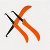 1 Piece Folding Hook Knife Orange, Tile Gap Cleaning Tool, Suitable for Kitchen, Bathroom, Bedroom Tiles