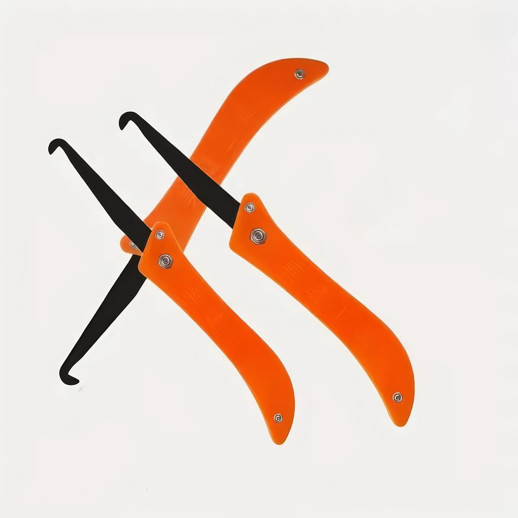 1 Piece Folding Hook Knife Orange, Tile Gap Cleaning Tool, Suitable for Kitchen, Bathroom, Bedroom Tiles