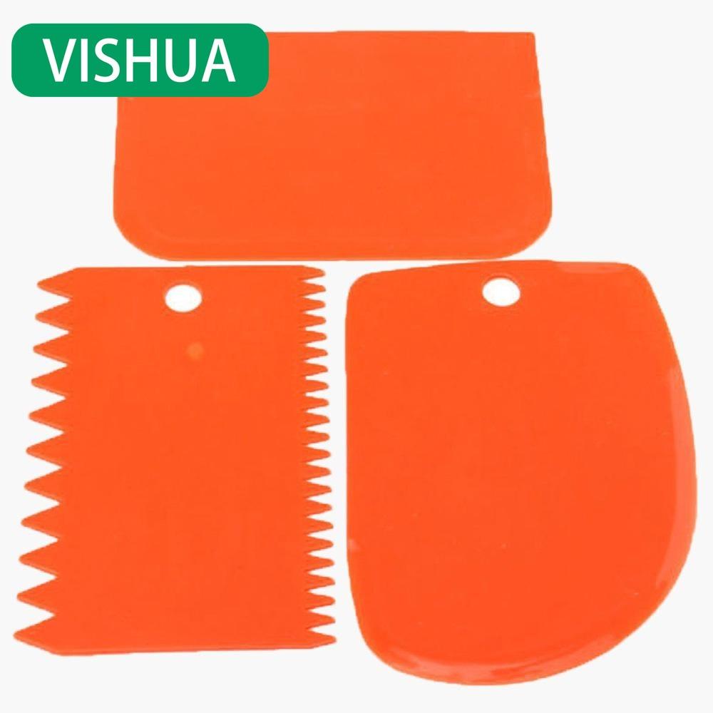 

Силиконовый скребок для кухонного ножа для теста и выпечки 3 шт. в ассортименте оранжевый