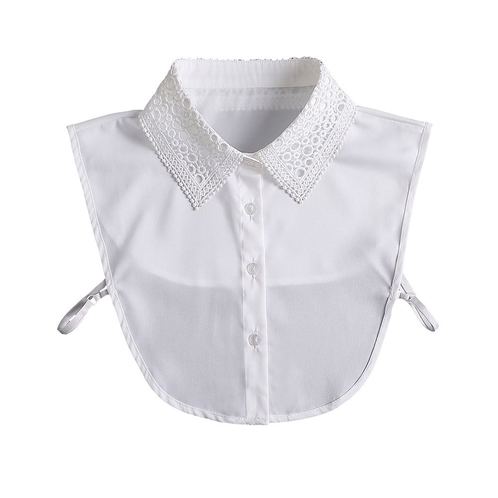 Women Detachable Chiffon Classic Blouse False Collar Lapel Clothes Accessories Shirt Fake Collar