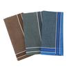 3Pcs 43x43cm Pure Cotton High-end Jacquard Yarn Dyed Vintage Dark Color Men's Business Handkerchief Suit Pocket Towel