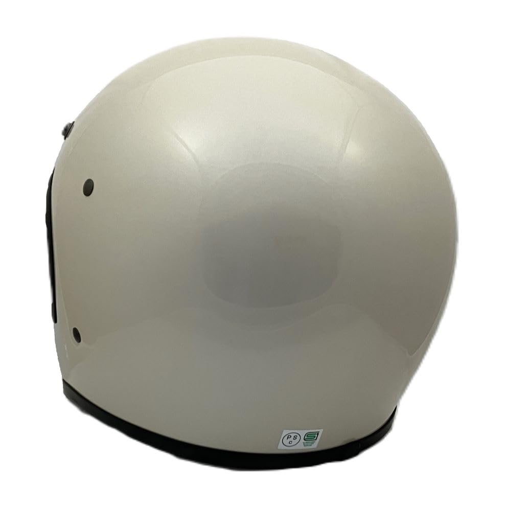 SunUp PILOT Full Face Motorcycle Size M SM-001 Helmet, (57-58cm) (Gray Beige)