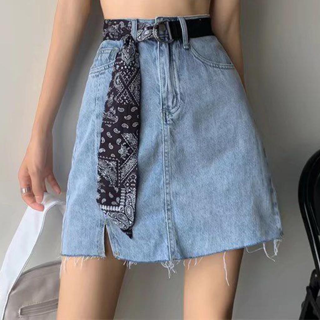 Verstellbarer Patchwork Seidenschal Gürtel Canvas Universalgürtel Hot Girls Damen Taillengürtel für Mantel Röcke Jeans Dekorativ