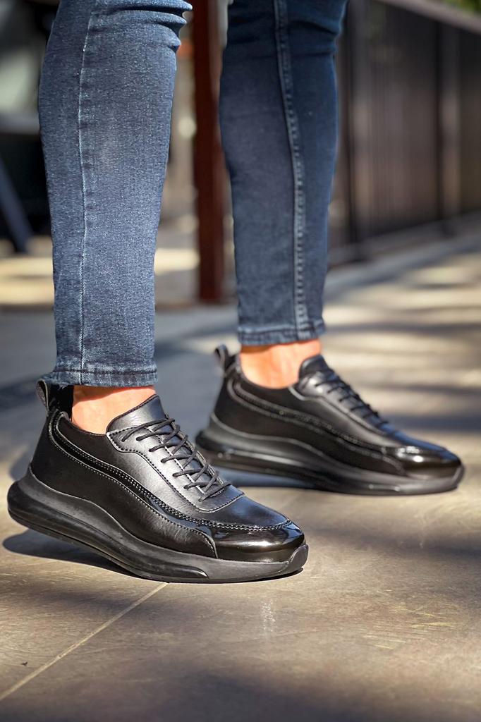 Chekich H Nowa Kolekcja CH2419 But Męski Biały Czarny Brązowy Tan