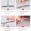 Double Hook Wire Clamp Fishing Line Space Bifurcation Balance Rigs Hooks Fishing T Shape Swivel