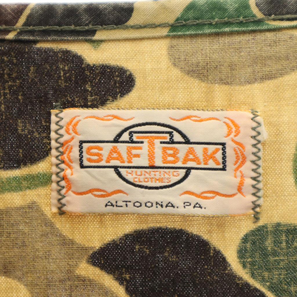 SAFTBAK 70s Vintage Camouflage Pattern Hunting Best Khaki Camouflage Men's Used
