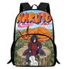 Lightweight NARUTO 3Pcs Set  School Rucksack Set With Front Pocket Meal Tote Pencil Bag For Boys Girls Youth Aged 5-10