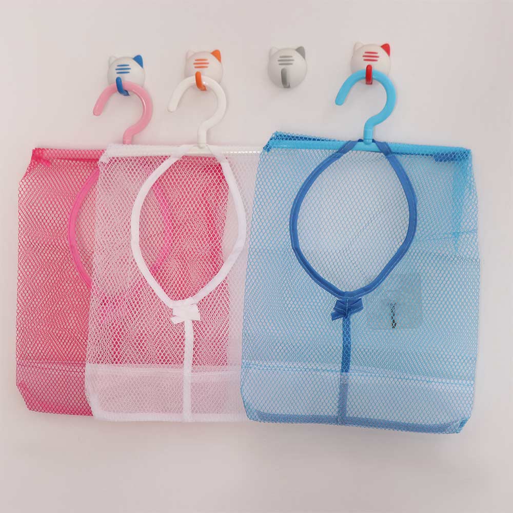 3PCS Breathable Hanging Mesh Storage Bag Quick Dry Kids Toys Storage Bag  Wardrobe