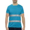Men's Round-neck Quick-drying Reflective Outdoor Construction Environmental Sanitation Safety Building Labor  Reflective Work Clothes Short-sleeved To