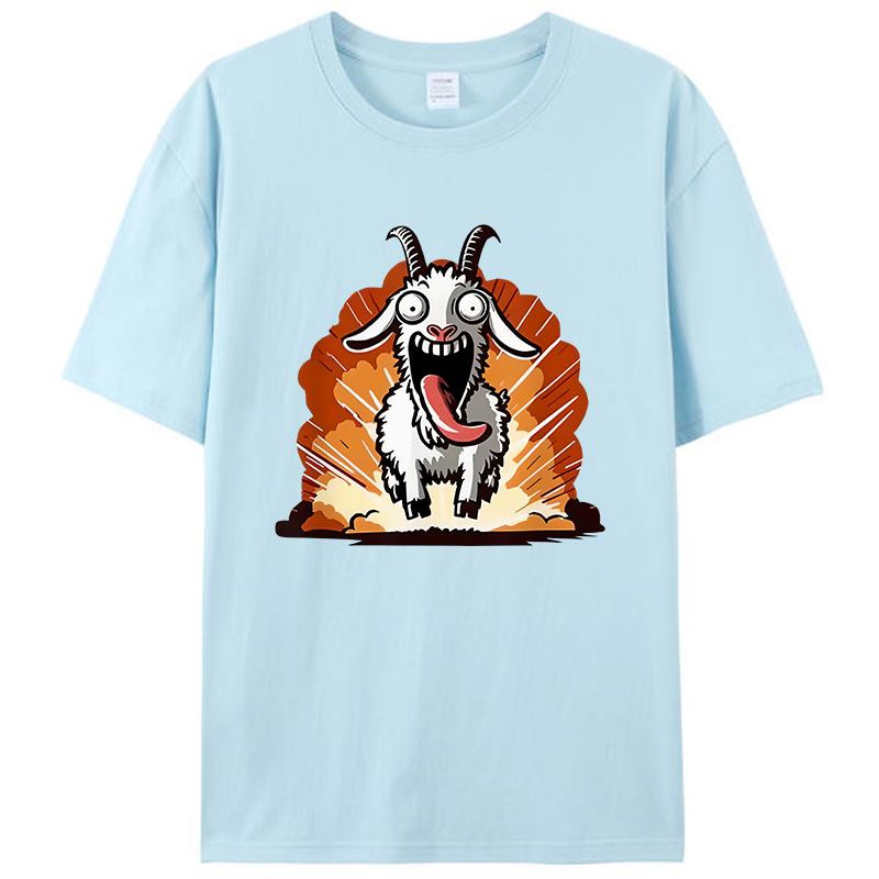 

Crazy Goat Simulator Men s T-Shirt Women Tee Shirts Tops 4XL