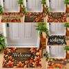 Autumn Maple Leaf Welcome Mat NonSlip Entrance Rug for Living Room Bedroom Kitchen Indoor Garden Entryway Season Home Decor