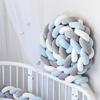 Handmade Bed Bumper Soft Plush Braided Pillow Baby Crib Bumper Crib Protector  Baby Bed