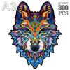 Puzzle Tier Holzpuzzle BASTELN Gehirntrainer Puzzle Spiel Ideal für Kinder Erwachsene Wolf Lernen Holzspielzeug Geschenk Schwierigkeit