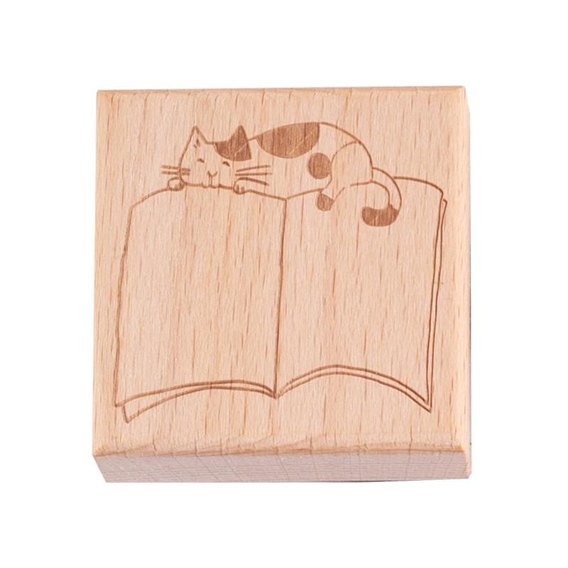 

Light retro hand ledger stamp message box series Cartoon border hand ledger decorative material printing stamps 6 styles