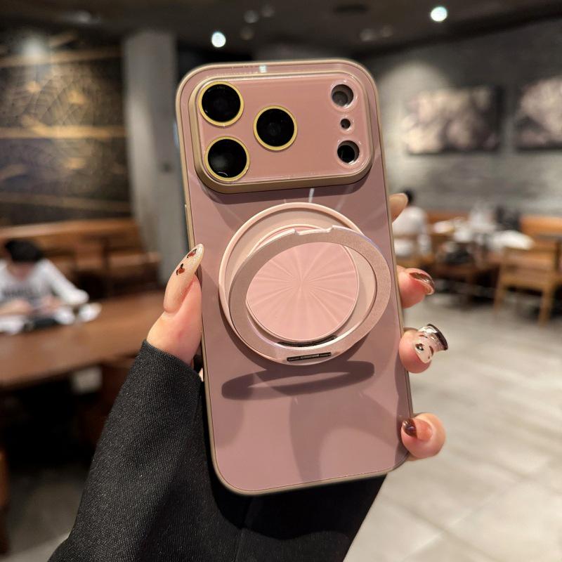 

iPhone 17 Pro Max Rotating Stand Aurora Laser Case iPhone 16 Protective Cover iPhone 17