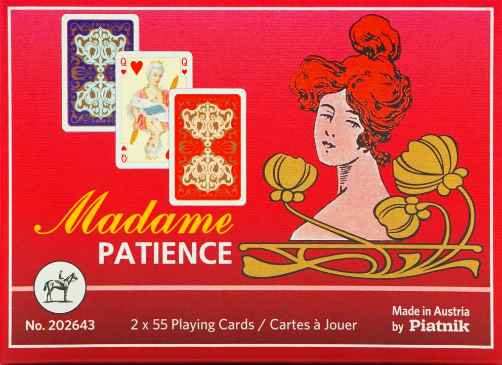 Piatnik Madame Solitaire Kaarten - 2 Dekken, 110 Kaarten