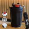 Coffee Cup 316 Double-Layer Stainless Steel Insulation Vacuum Cup Outdoor Traveling Coke Cup Mesh Red Grape Rope Vehicle-Borne Cup