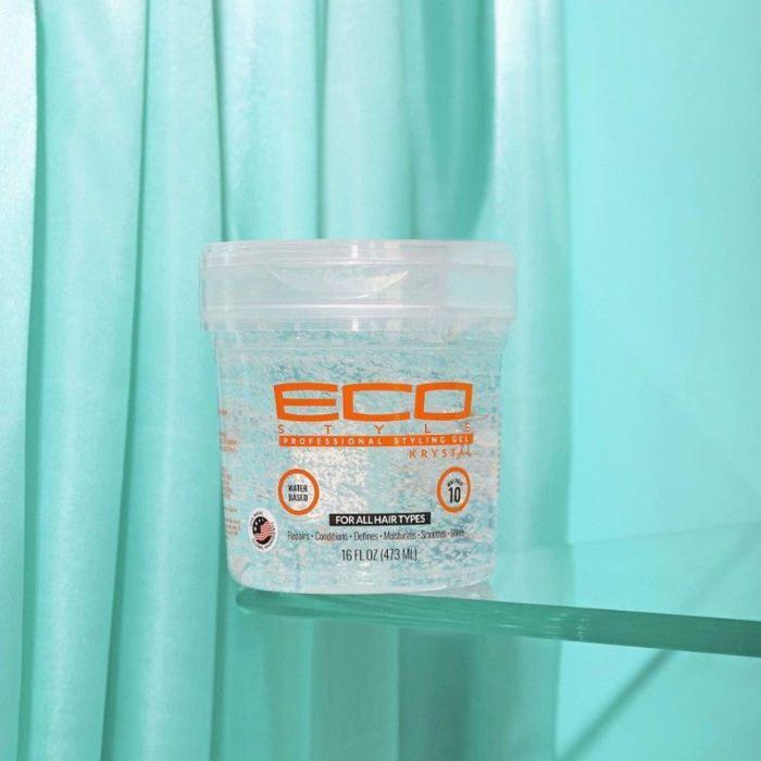 Gel de coiffage - ECO STYLER - KRYSTAL - 473ml - Hydratant - Anti-démangeaisons