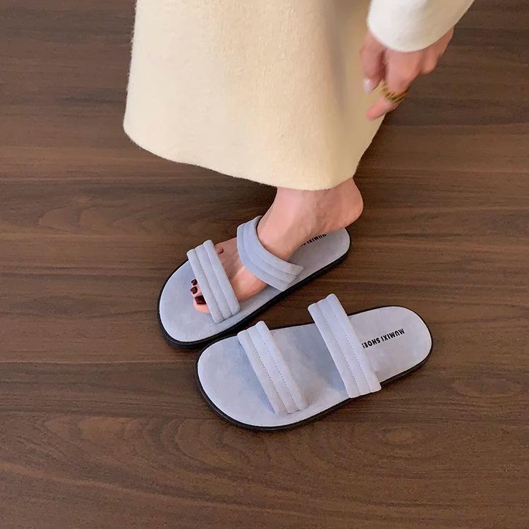 Fashion Slippers Women Summer Beach Shoes Slides Sabot Flat Scandals Rome Shoes Woman 2025 Slippers For Swimming Pool Beach Flat Summer