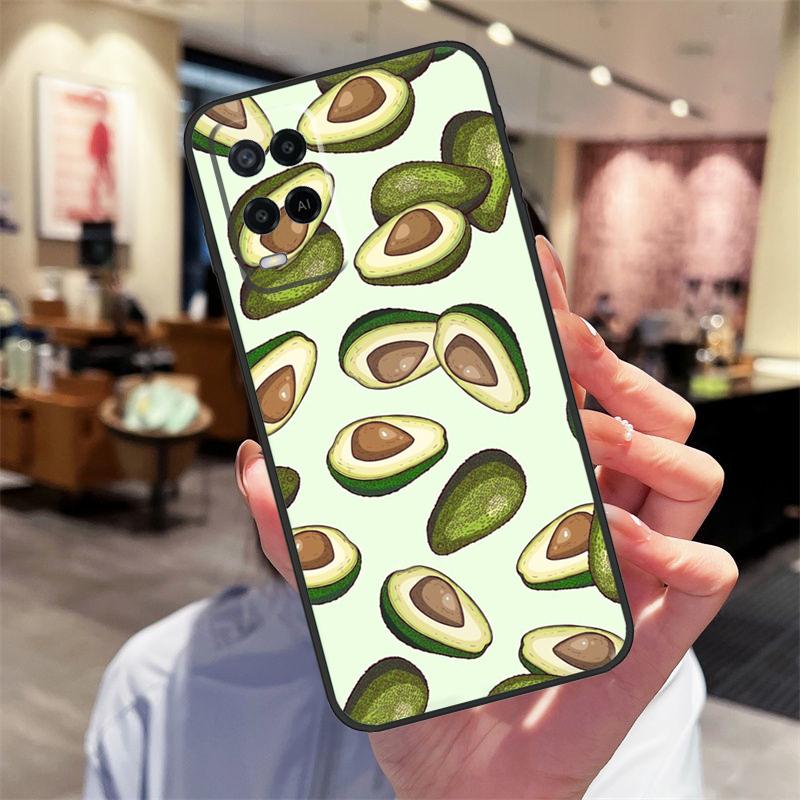 Avocado Pear Papaya Fruit Case For Oppo A94 A54 A40 A60 A80 A98 A78 A18 A38 A58 A16 A76 A96 A17 A77 A74 A57S A15 Cover
